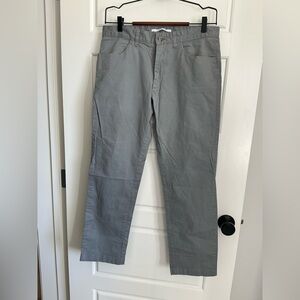 Calvin Klein Light Gray Cotton Pants